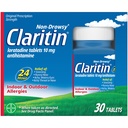 Claritin 24 HR非眠気アレルギー薬、Loratadine抗ヒスタミン錠、30 Ct
