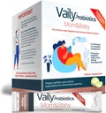 Vaily Mom & Baby Probiotic - Post & Prenatal Vitamins Probiotics Powder for Women - Strengthens Immune System & Digestive Health, Healthy Baby Skin - Prenatal Essentials, Easy Digestion - 30 Sticks
