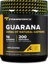 Primaforce Guarana Powder (200g) (Unflavored) - 純粋なGuarana、200のサービング