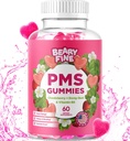 PMS グミー - PMS 女性とティーンのためのビタミン - PMSの期間の救済 - ランプ、ブロッキング、気分のスイング - アメリカ製(イチゴ、60カウント)