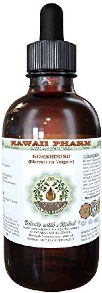 Horehound Alcohol-Free Liquid Extract, Organic Horehound (Marrubium vulgare) Dried Herb Glycerite 2 oz