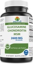 Brieofoodの三重の強さのグルコサミンのコンドロイチンMSM 2600mg/Servingのカプセルは、健康な接合箇所、軟骨および結合組織を支えます-接合箇所の慰め及び柔軟性を180の計算促進します