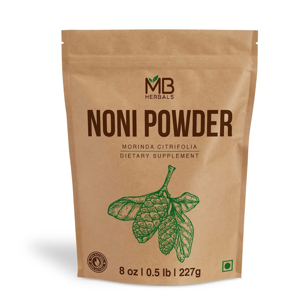 MBの草のNoniの粉8のoz   227g (0.5 lb) | 容易にスムージー ジュースと混合して下さい | 防腐剤無し | グルテンフリー | パックごとの45のサービング