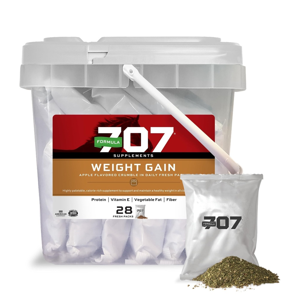 フォーミュラ707重量の利益のEquineの補足、毎日の新しいパック、28の日の供給-ハード・トゥ・ケープおよび上級馬のためのパラテーブル、カロリーリッチの栄養サポート