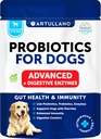 犬のためのプロバイオティクス - サポート腸の健康、かゆみの皮膚、アレルギー、免疫、イーストバランス - 犬のプロバイオティクスと消化酵素 - 30 スティック