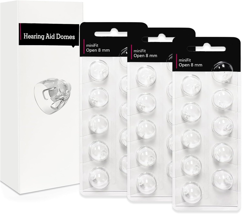 OticonのMinifit、Oticonの補聴器の供給のための8mm-Hearing Aidのドームを開けて下さい、取り替えは付属品を補聴器のクリーニングのキット(30 PC)のための普遍的なOticonのドーム分けます