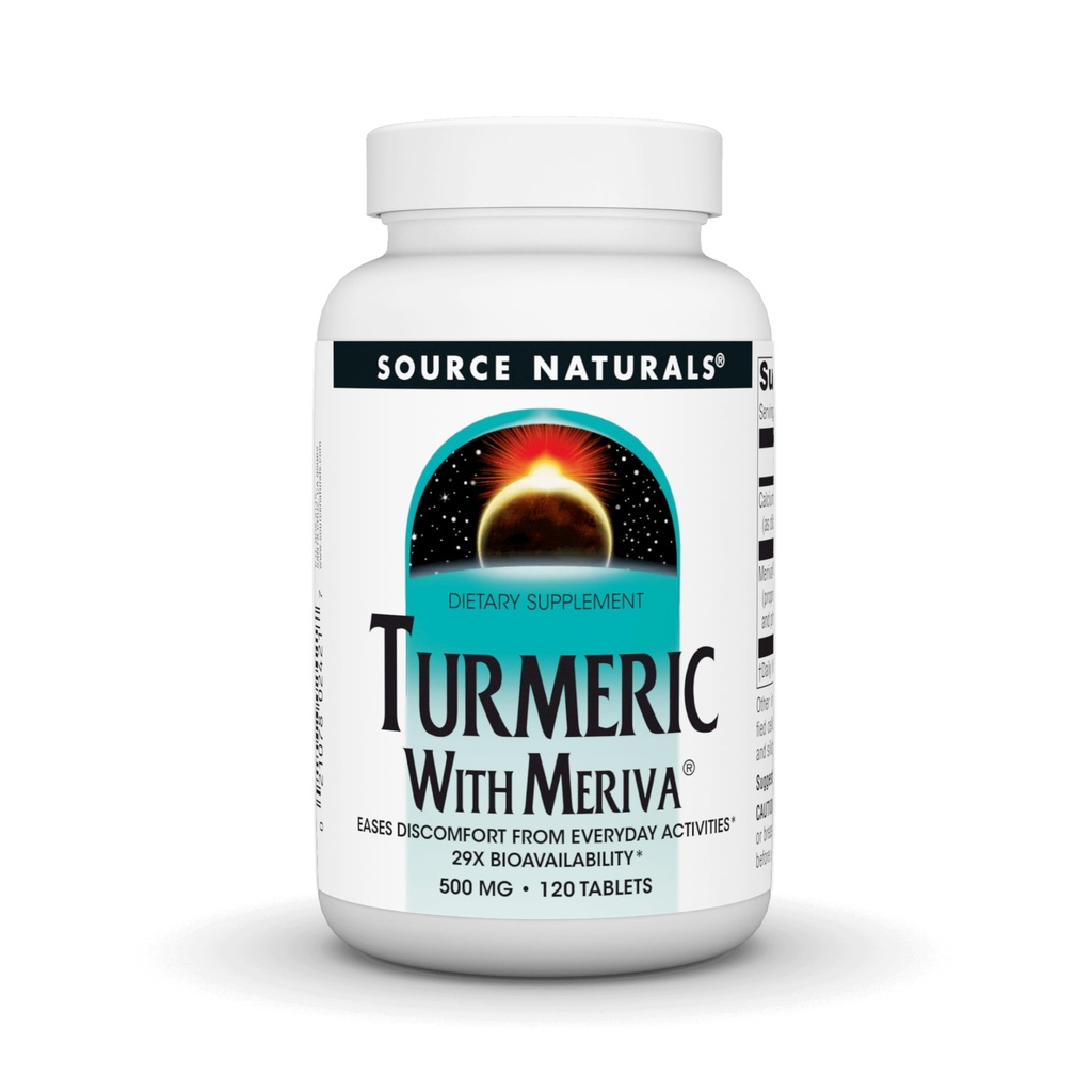 Meriva、500mg - 120のタブレットが付いている源のNaturalsのTurmeric