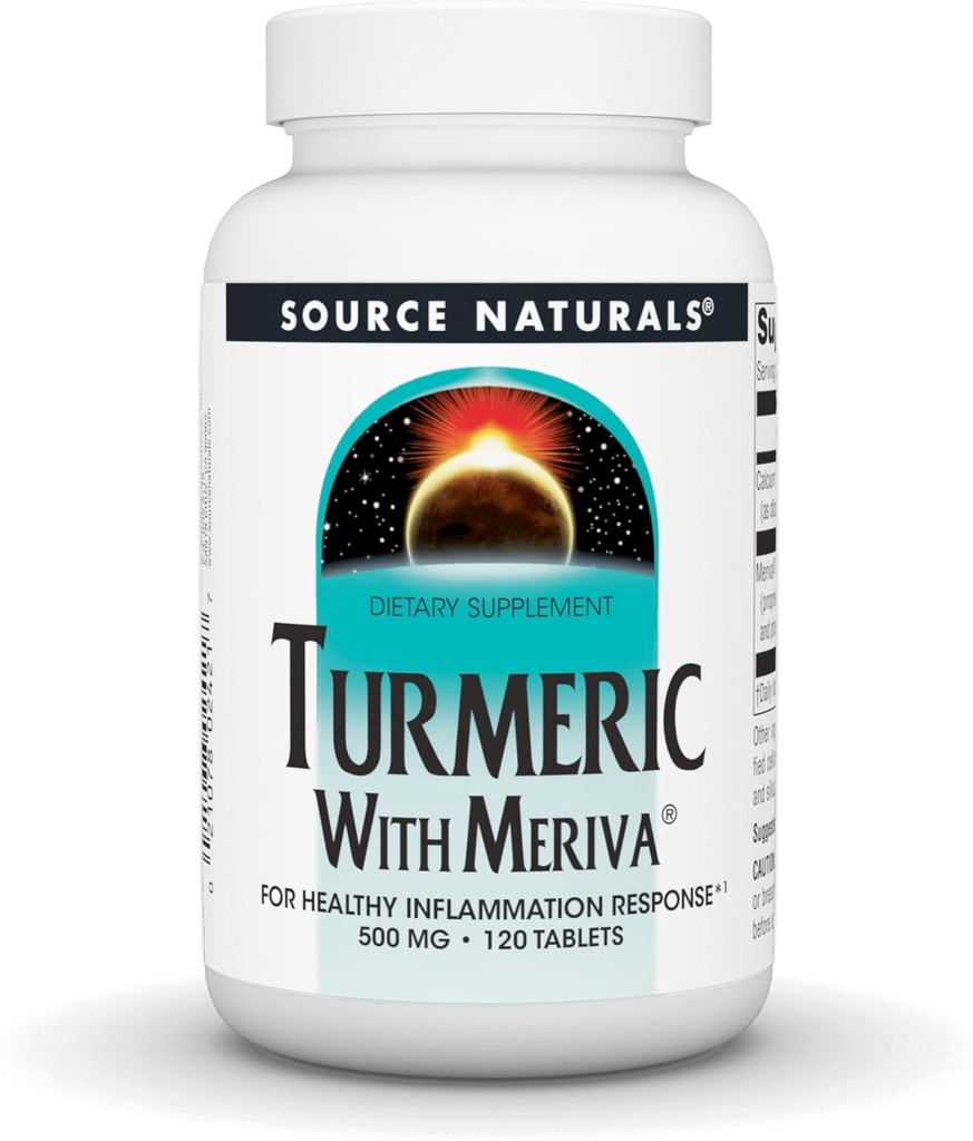 Source Naturals Turmeric with Meriva, 500mg - 120 Tablets