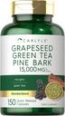 Carlyle Grapeseed, Green Tea, Pine Bark | 15,000mg | 150 Capsules | Non-GMO and Gluten Free Supplement