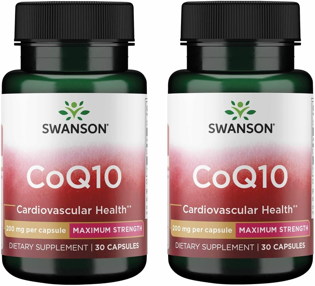 Swanson Coq10 200 200 Milligrams 30 Capsules (2 Pack)
