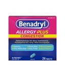 Benadrylのアレルギープラスの輻輳のUltratabs、Diphenhydramine HClのAntihistamine及びPhenylephrine HClの鼻のDecongestantのアレルギー及びSinusの輻輳の救助のタブレット、24のctの薬