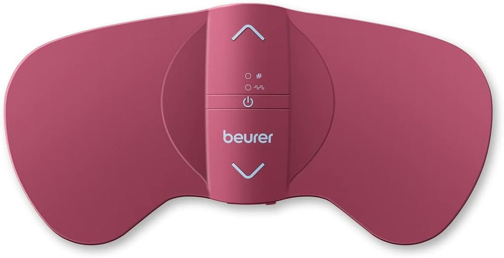 Beurer EM50 TENSユニットと加熱パッド - ポータブル期間クランプ痛みの軽減、充電式、オートシャットオフ、15 TENSレベル、高速加熱、薬物のない月経または腰痛みの軽減のための