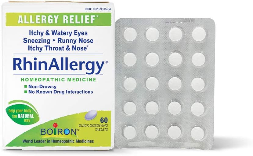 ボイロン RhinAllergy タブレット から アレルギー 症状 の くしゃみ の 鼻 と イチ 目 または 喉 - 60 カウント