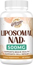 Liposomal NAD + 500 MGの補足、真のNADのプラスの補足、優秀な吸収、Cellularエネルギー、健康な老化のためのNicotinamideの肋骨より有効な、60のサービングを後押しして下さい