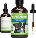 犬のためのペットウェルビーイングペットメラトニン - Vet-Formulated Holisticスリープサポート - ヘルシーな睡眠パターン、Circusadian Rhythmバランス - 液体メラトニンサプリメント - 犬のために作られた4オンス(59ml)