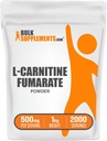 BulkSupplements.com L-カルニチンFumarateパウダー - カルニチンサプリメント、スポーツ栄養、L-カルニチン500mg - グルテンフリー、給餌あたりの500mg、グルテンフリー、1kg(2.2ポンド)(パッケージ1)