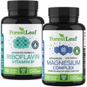 ForestLeaf Riboflavin及びマグネシウムの片頭痛の救助のためのMigraineの補足-頭痛の軽減のためのRiboflavin 400mg -最終的なマグネシウムの束-頭痛の片頭痛の軽減のカプセルのためのB2のビタミン400mg