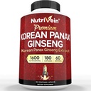 Nutrivein韓国赤のPanaxのGinseng 1600mg – 余分強さの方式– 180カプセル–ブースト エネルギー、精神焦点及び免疫の健康自然に