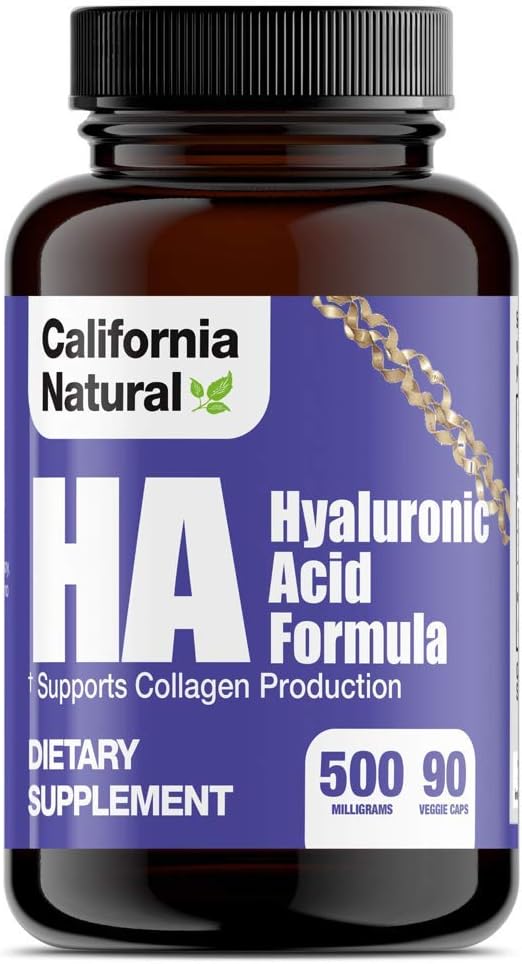 カリフォルニアの自然なHyaluronic酸の方式のカプセル、90の計算