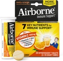 亜鉛Effervescentのタブレットが付いているAirborne 1000mgのビタミンC、強力な酸化防止剤のビタミンA C及びE - 20のFizzyの飲み物のタブレット、Zestyのオレンジ味