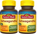 自然は圧力サポート、60のカプセル、60日の供給のためのAshwagandhaのカプセル125mgを(2のパック)作りました