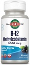 KALのビタミンB-12のMethylcobalaminは5000mcg、健康なエネルギー、Metabolism、Nerve及び赤い血球サポート、*最適吸収、自然なAcaiの味、ビーガン、砂糖は、60のサービング、60のLozengesに与えます