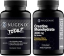 Nugenix エッセンシャル クレアチン Monohydrate と 合計 T テストステロン ブースター 男性用
