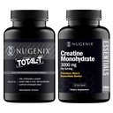 Nugenix エッセンシャル クレアチン Monohydrate と 合計 T テストステロン ブースター 男性用