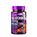 自然によって建てられた メラトニン 10 mg の咀嚼 - 最大強度のメラトニン - 大人のための高速解体咀嚼 - 薬物のない睡眠補助サプリメント - ビーガン、非GMO、グルテンフリー - ベリー風味 - 120 咀嚼可能なタブレット