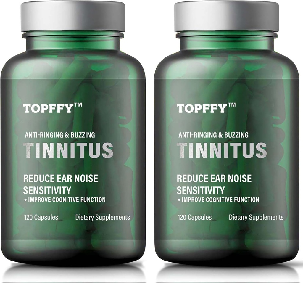 Tinnitus Relief for Ringing Ears, 1200MG Tinnitus Relief Supplement, for Hearing Loss and Ear Ringing & Tinnitus Relief,240 Softgels(2pack)