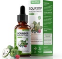 Graviola Soursop ビタミン C、D3、B6、5000mg Soursop のフルーツ及び葉のエキス + 免疫サポート消化器の健康の酸化防止ブーストのための 10 のビターの植物-非 GMO ビーガン 2 Fl Oz