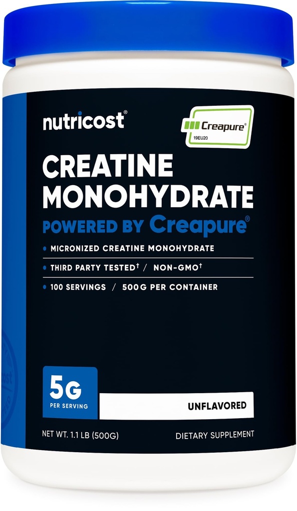 Nutricost Creapure® クレアチンモノハイド500グラム