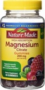 Nature Made High Absorption Magnesium Citrate 200mg Gummies, 60 Count, Mixed Berry, 60 Count (Pack of 12)