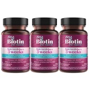純度プロダクトMyBiotinのProClinical - 3週及び戦いのしわから始めるより厚い毛- MB40X特許を取られたBiotinのビタミンB7のマトリックスw/アスタキサンチン- 40Xのより溶性対の普通Biotin、90のベジのカプセル