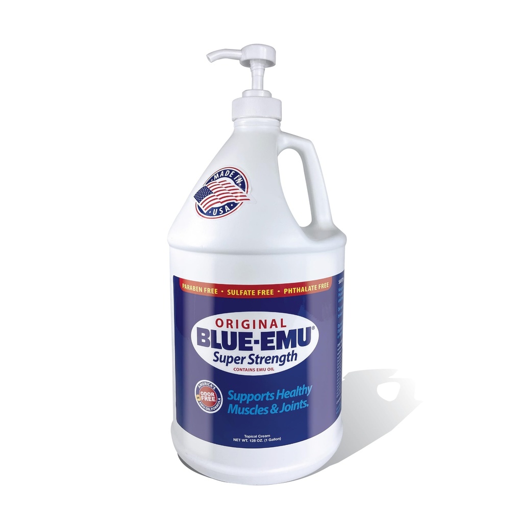 BLUE-EMUオリジナル超強度クリーム, 筋肉の痛みと関節サポート, 1ガロン