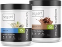 Soylentの完全な蛋白質の粉の束、筋肉成長および回復のための30g蛋白質の揺れ、ゼロ砂糖、グルテンフリーのGluten、ビーガン-バニラ及びチョコレート(2つの1.25LBsのたらい)