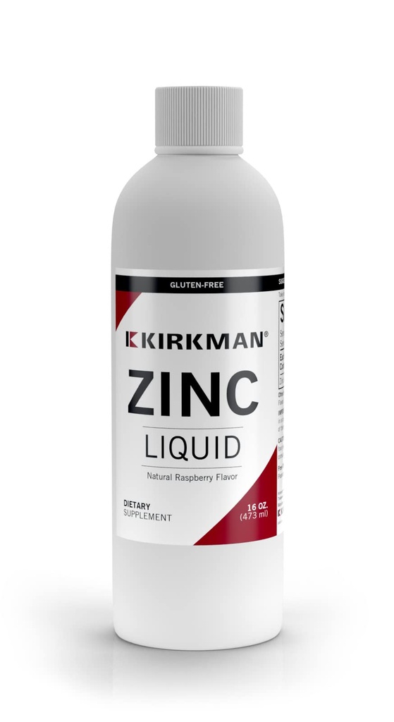 Kirkman – 亜鉛液体 - 新しい処方 – 16 oz – 天然ラズベリーで風味 – – – 一般的なアレルゲンの自由