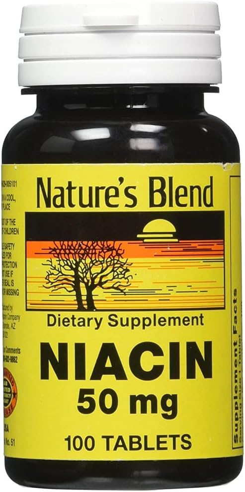 Nature's Blend Niacin 50ミリグラム100タブ