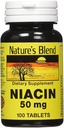 Nature's Blend Niacin 50ミリグラム100タブ