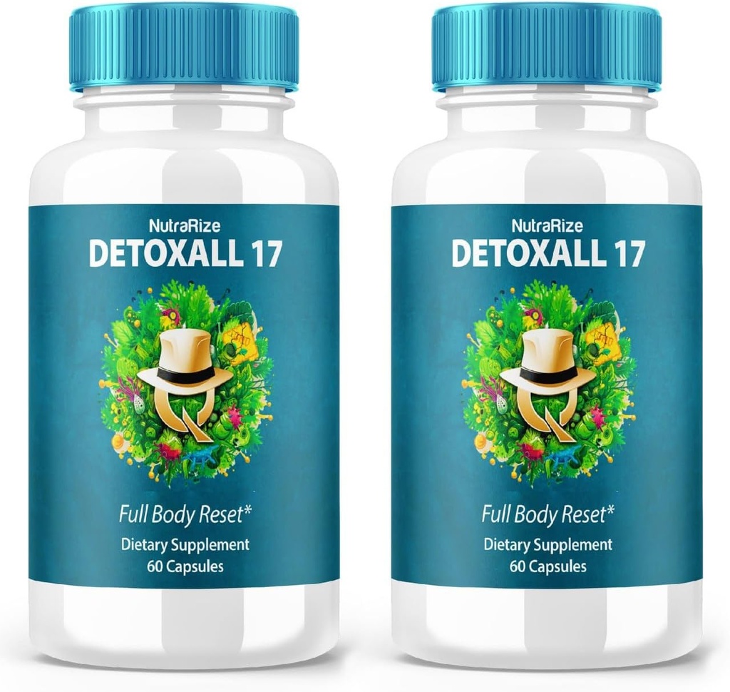 (2パック) DetoxAll 17, DetoxAll 17 フルボディリセット, DetoxAll17 全体的な健康とウェルネスのための栄養補助食品, ブーストエネルギーに最大強度オールナチュラルピル, Detoxオール 17 レビュー (120 カプセル)