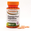 Papayaのフルーツの消化器は、消化器、味の味の味、浮気および便秘のための酵素の補足、ガスの救助、180のChewableタブレットを改良します