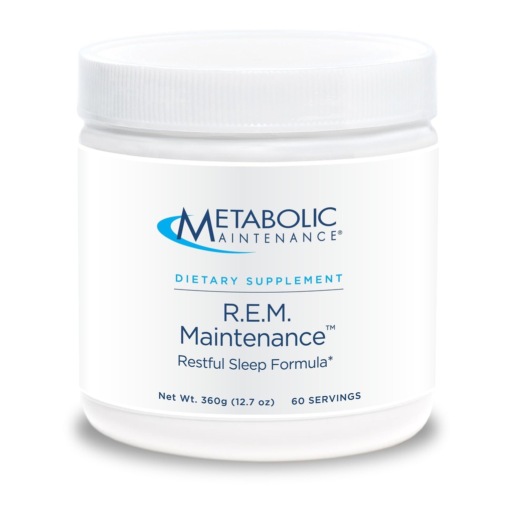 メタボリックメンテナンスR.E.M.メンテナンスパウダー - マグネシウム、メラトニン、5-HTP +カリウムと自然リラックスサポートサプリメント - 簡単な飲み物の添加、充填剤なし(366g / 60サービング)