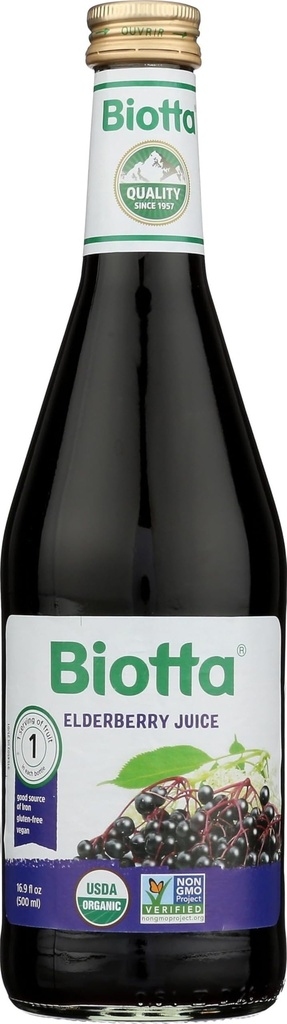 Biotta Naturalsのエルダーベリー ジュース、16.9 Ounce