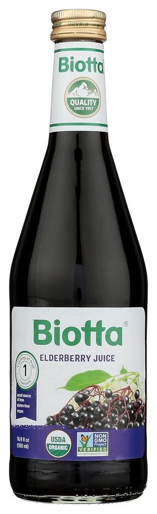 Biotta Naturalsのエルダーベリー ジュース、16.9 Ounce