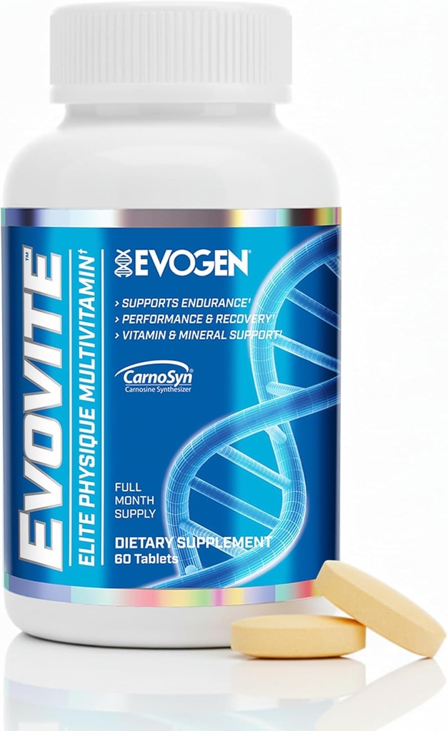 Evogen Evovite - 女性と男性のためのエリート体格マルチビタミン | 耐久性、回復、共同健康のための高度な式 | ビタミン&ミネラルサポート | 30 サービング