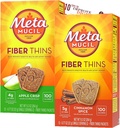 Metamucil繊維はBleam Digestive健康サポート 先端カードのPsyllium繊維棒との繊維の補足を- 12CT AppleのCrisp及び12CTシナモンのスパイス-セット薄くします