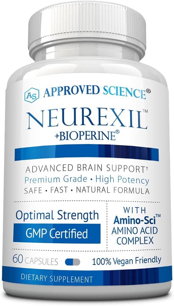 承認された科学Neurexil - DMAEの自然な向知性サポート - 脳機能を強化し、クラリティを研いで下さい、ブーストの記憶- Lチロシン、GinkgoのBiloba、Huperzine A、BioPerine - 60のカプセル