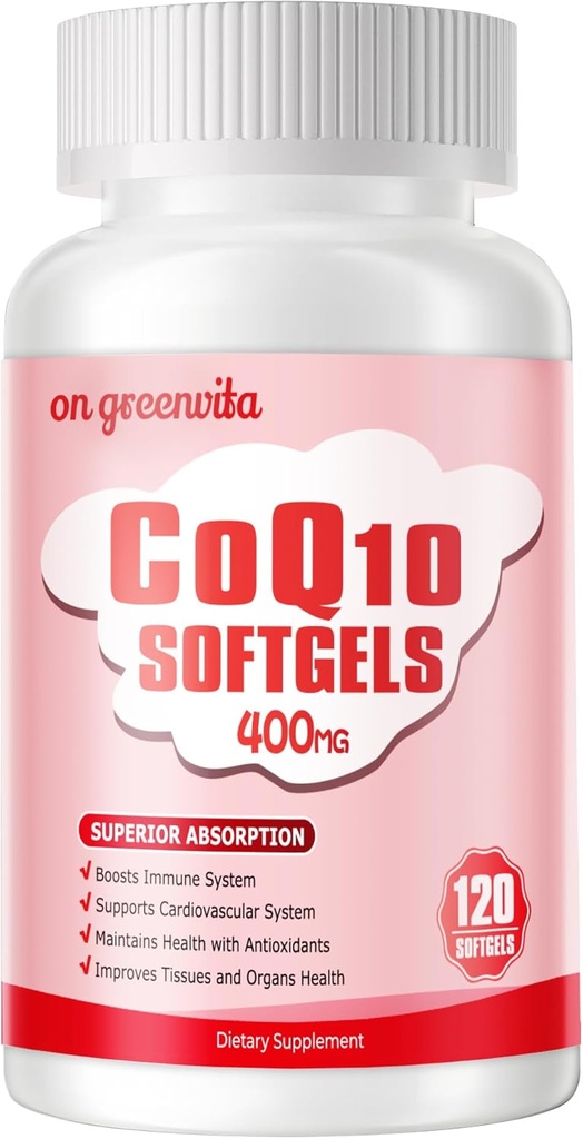 PQQ、BioPerine及びOmega-3、Coenzyme Q10 (Ubiquinone)の高い吸収のためのCoQ10-400mg-Softgels、強力な酸化防止、サポート中心及びエネルギー生産、120のサービングを支えて下さい