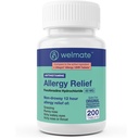 WELMATE - アレルギー救済 - Fexofenadine HCl 60mg - 12時間非眠症抗ヒスタミン - ニース - かゆみの目 - 鼻と喉 - アレルギー救済錠 - 200カウント