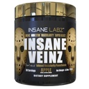 Insane Labz Insane Veinzの金、Nitric Oxideの非興奮剤のプレワークアウトの粉、Hydromax、Nitrosigineと荷を積まれた、血管および血の流れ、30のSrvgs、Appleを高めて下さい